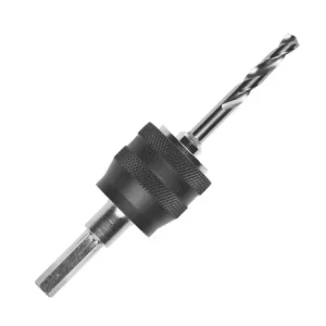 Power-Change adapter with 8 mm hex shank. With HSS-G pilot drill bit.